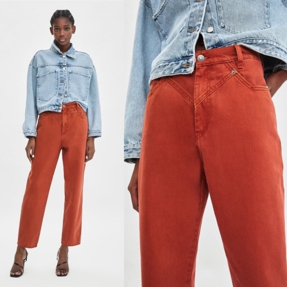 Zara Pants - SOLD Zara mom fit hi-rise jeans size 2
